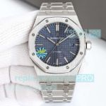 ZF Swiss Copy Audemars Piguet Royal Oak 15500 Blue Face Stainless Steel Watch 